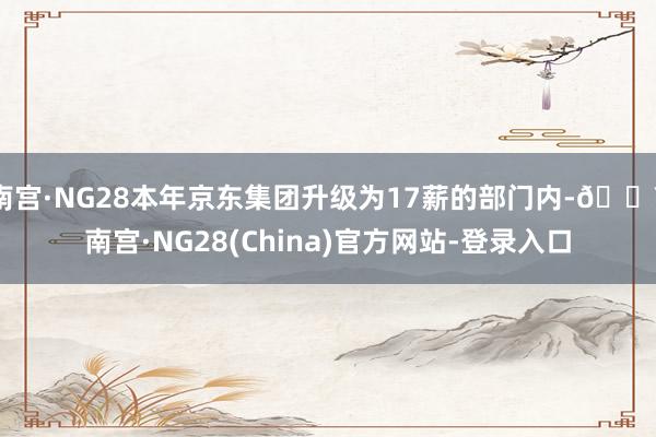 南宫·NG28本年京东集团升级为17薪的部门内-🔥南宫·NG28(China)官方网站-登录入口